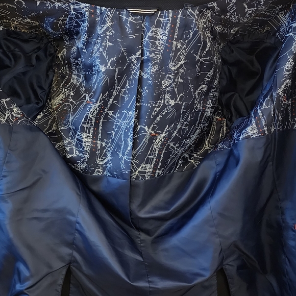 Nautica Navy Blue Men's Blazer Suit Coat Jacket 42R Navy Blue - Picture 4 of 10